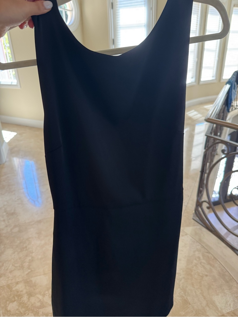 Babaton Black Sleeveless Mini Sheath Dress